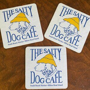 Salty Dog Cafe Hilton Head coasters set of 3